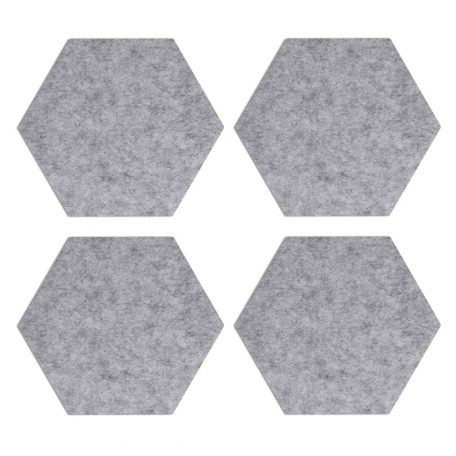 Set 4 Panouri pluta hexagonal Navaris, 20 x 17 cm, 10 pini, 44328.25