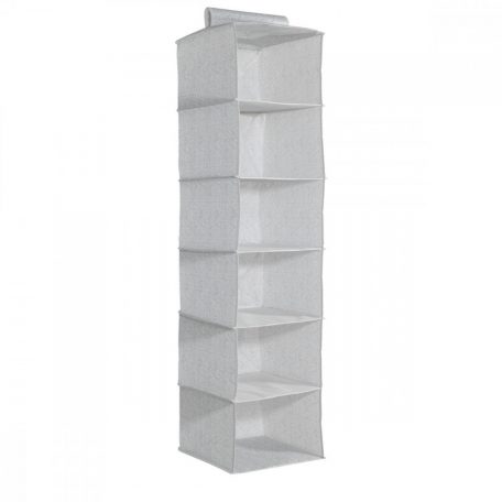 Organizator imbracaminte suspendat, 5 rafturi, 30 x 30 x 126 cm, 46267.22.1