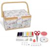   Set cutie de cusut Navaris din lemn si 36 de accesorii, 24.5 x 17.5 x 12.5 cm, 49047.02