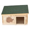   Casa pentru arici Navaris cu acoperis verde detasabil, 40 x 40 x 19 cm, 50821.03